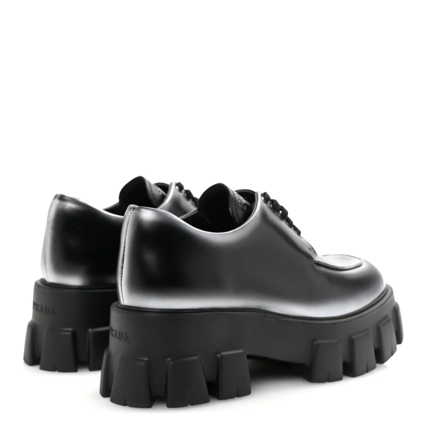 Spazzolato Rois Sfumato Monolith 55mm Derby Loafers 38.5 Black Argento
