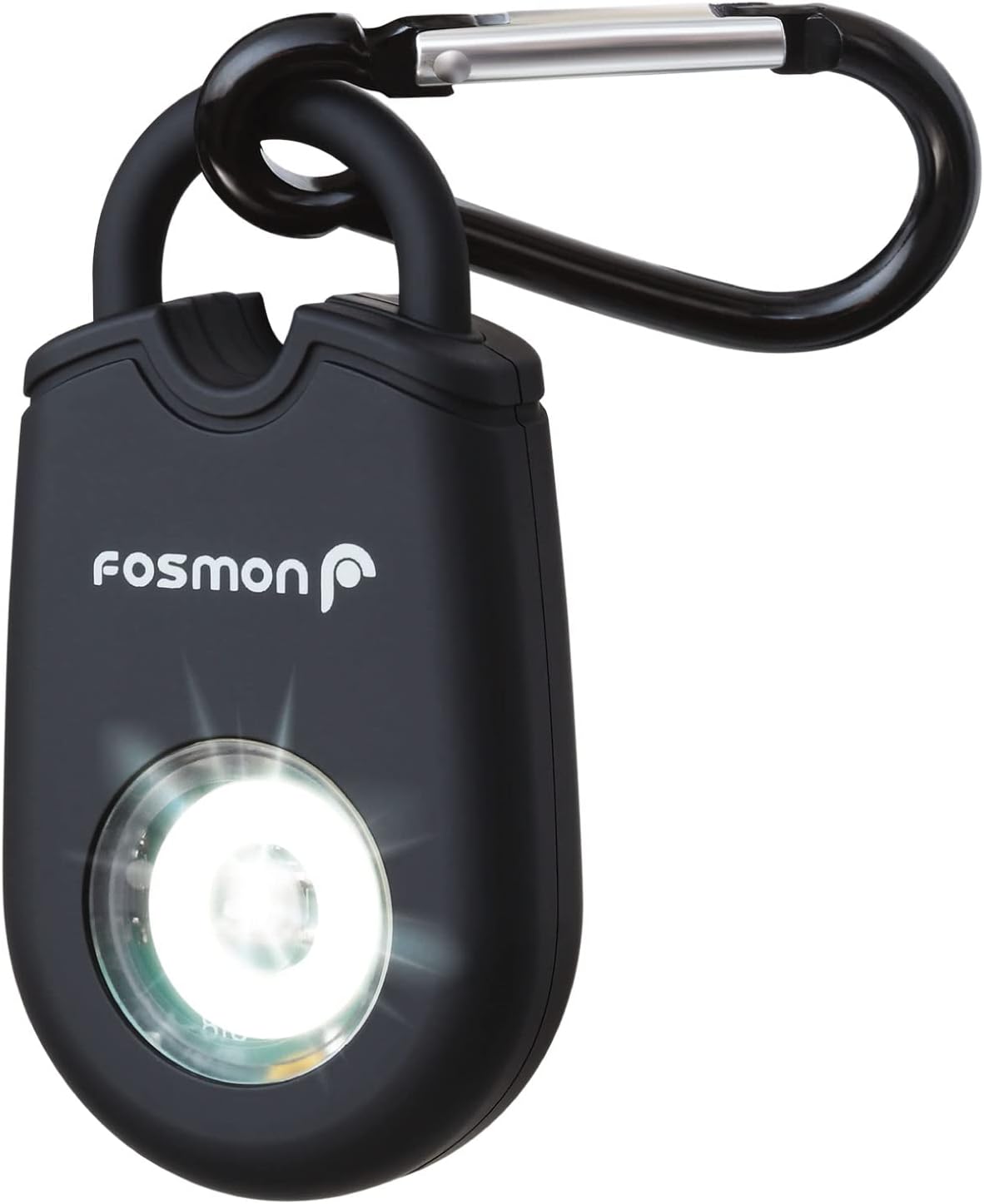 Fosmon Personal Alarm for Women (2-Pack), Self Defense Protection Keychain Safety Sound Siren 125DB with Strobe Light LED Flashlight Carabiner, SOS Emergency Security Alert Device for Kids Elderly Men