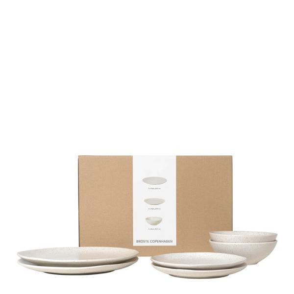 Nordic Vanilla middagssett 6 deler kremhvit