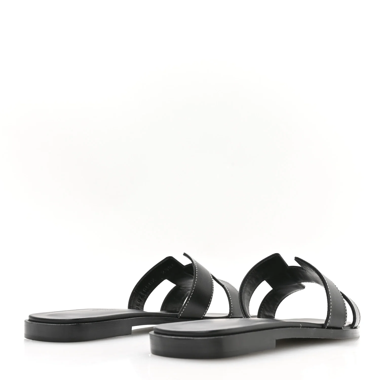 Box Calfskin Oran Sandals 36.5 Black