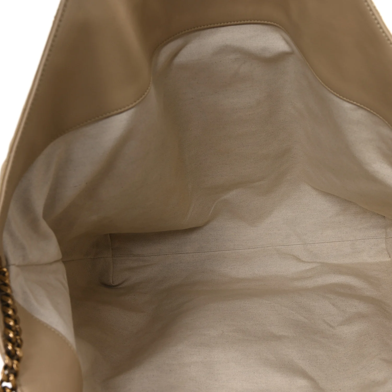 Nubuck Suede Quilted Maxi Icare Shopping Tote Safari Beige