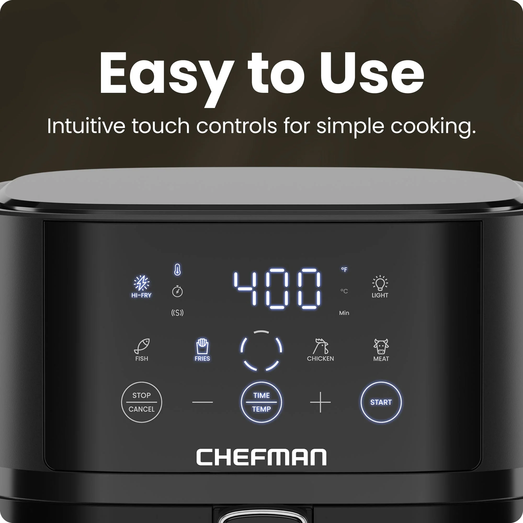 TurboFry Touch 4-Quart Easy-View Air Fryer