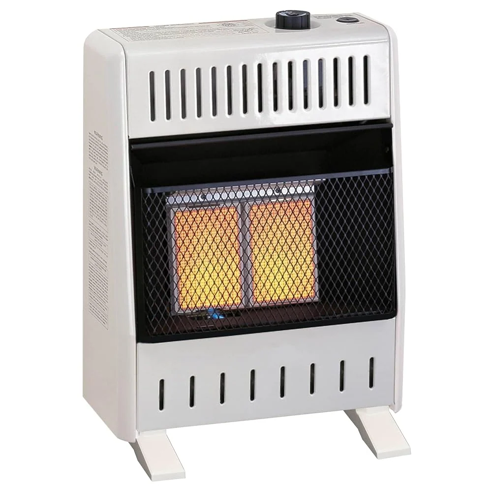 ProCom Heating Liquid Propane Ventless Infrared Plaque Heater With Base Feet - 10,000 BTU, T-Stat Control - Model# ML100TPA-B