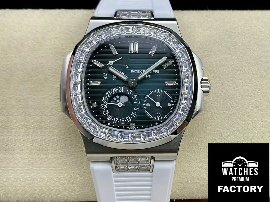 Patek Philippe Nautilus 5712GR GR Factory White Rubber Strap