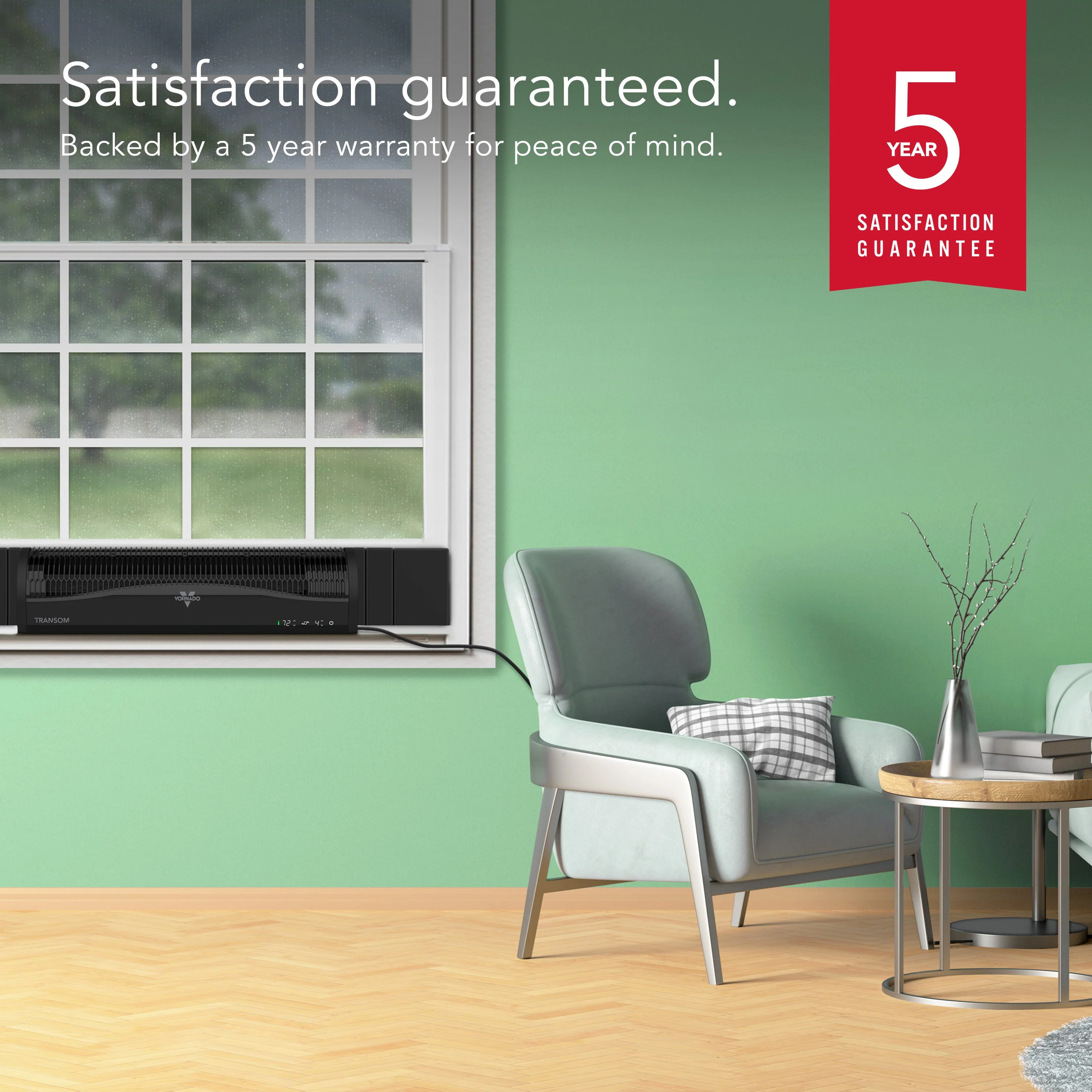 Transom Window Air Circulator