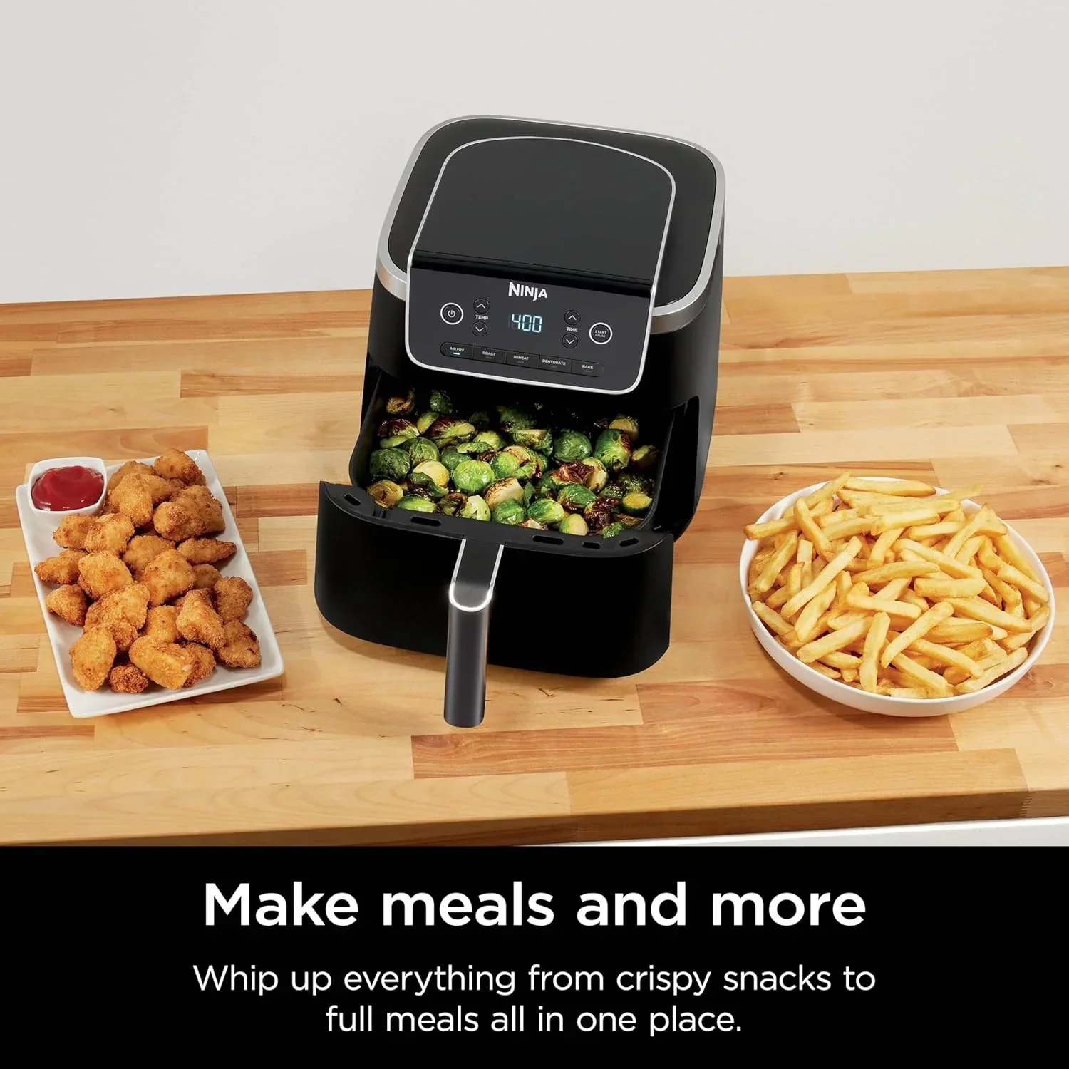Friteuse à air Ninja Air Fryer Pro 5 pintes 4 en 1 qui permet de frire, cuire, réchauffer et déshydrater