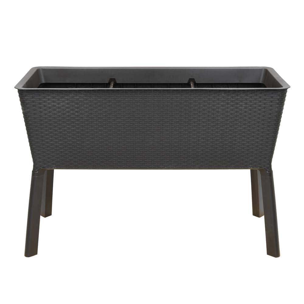 44.5 in. W x 15.25 in. H Easy Grow Elevated Resin Garden Bed Large