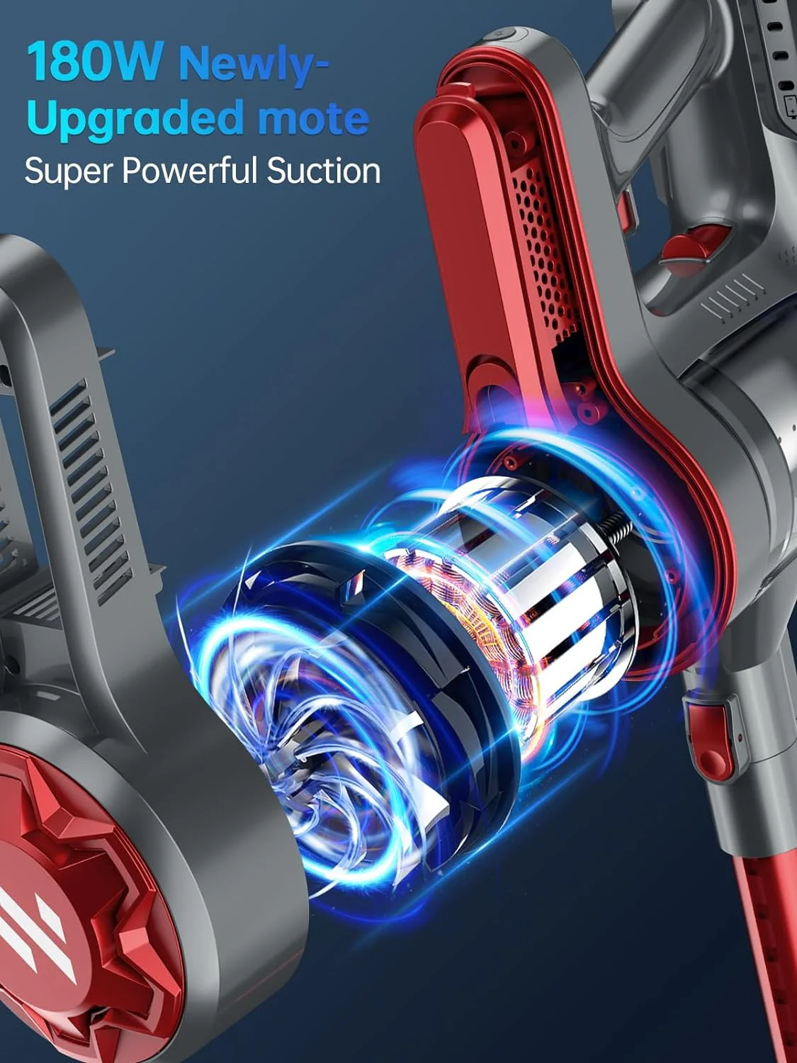 Vacuum Cleaners for Home, Cordless Vacuum Cleaner with 80000 RPM High-Speed Brushless Motor, 2200mAh Powerful Lithium Batteries, 5 Stages High Efficiency Filtration, Up to 30 Mins Runtime Vacuum