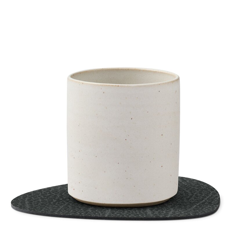 Curve Hippo glassbrikke 11x13 cm svart antrasitt