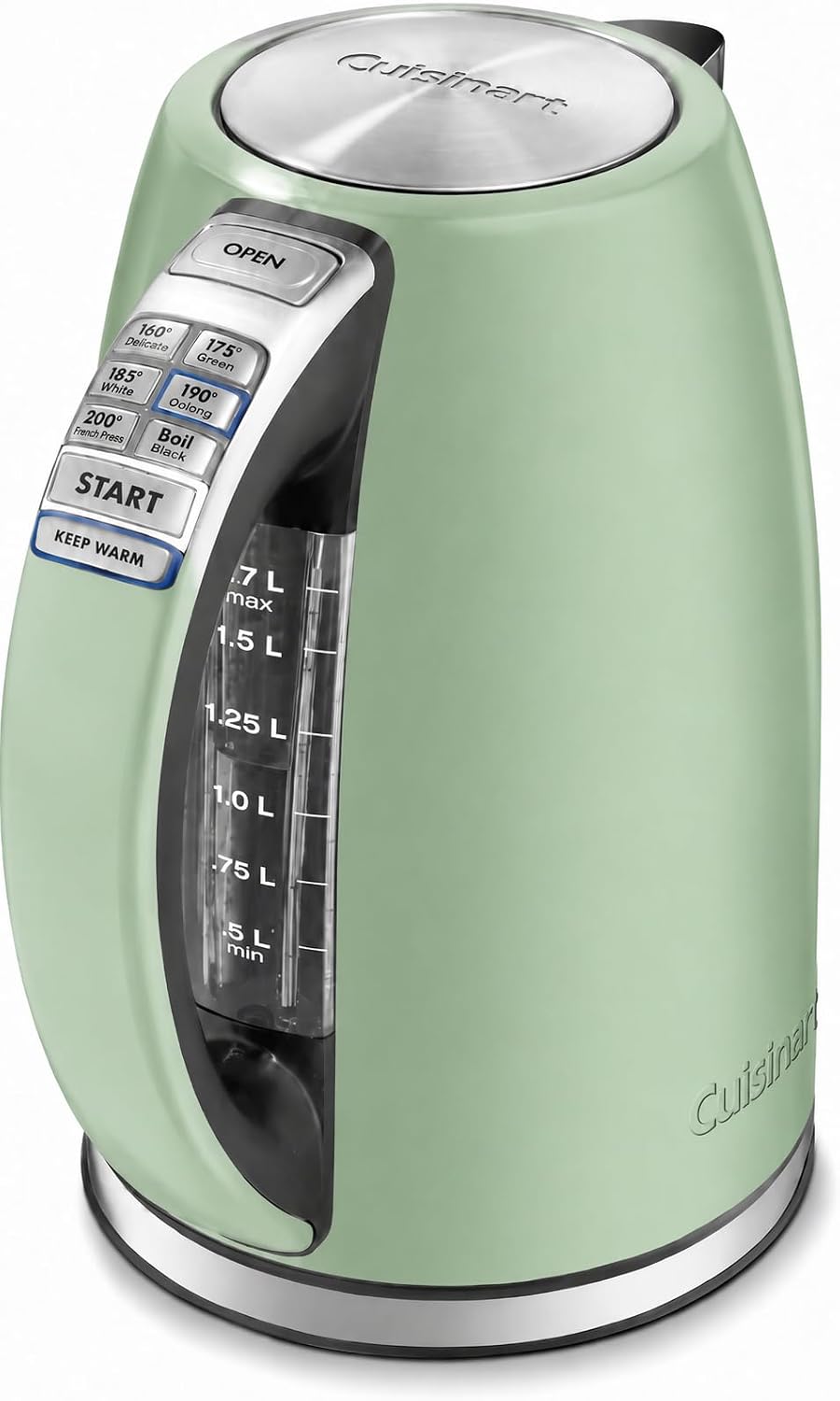 Cuisinart Electric Kettle, 1500W Fast Heating, 6 Temp Presets, 1.7L