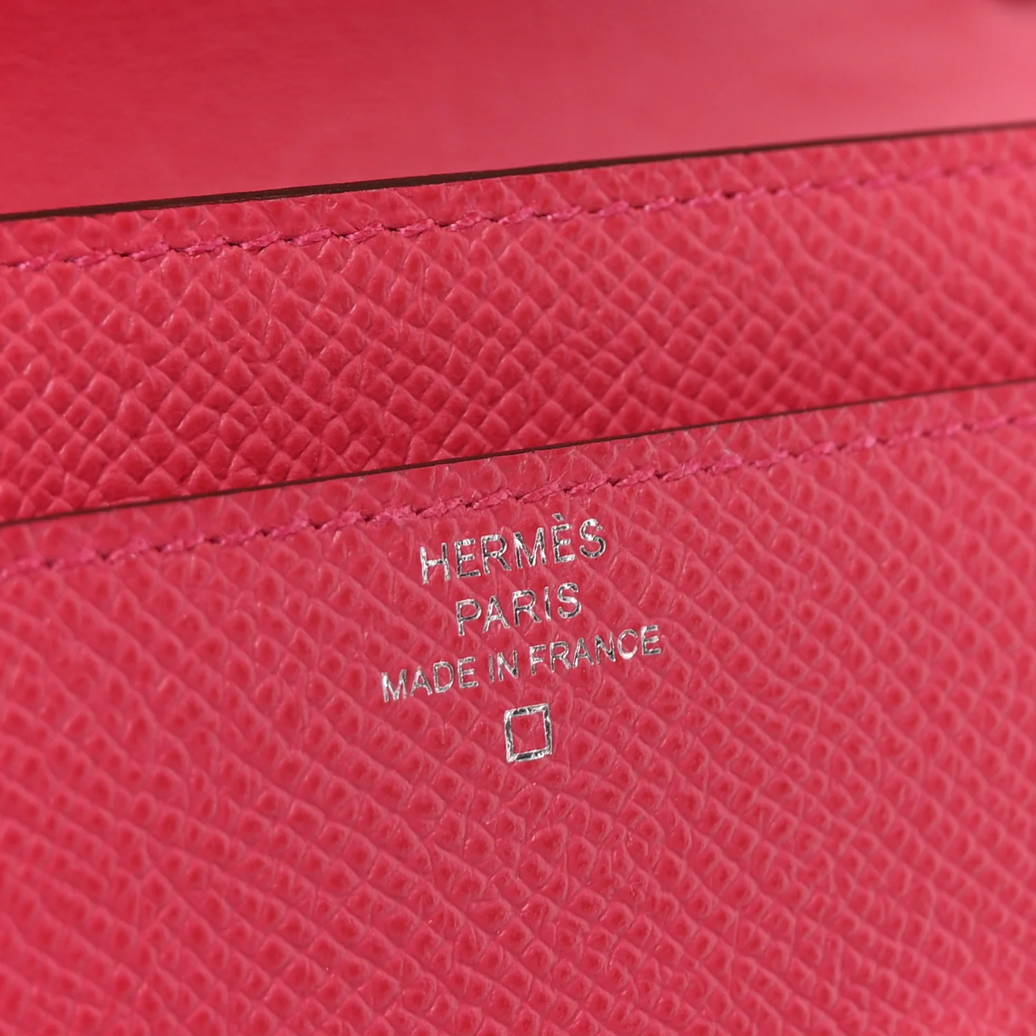 Epsom Alligator Lizard Constance Wallet To Go Rose Extreme