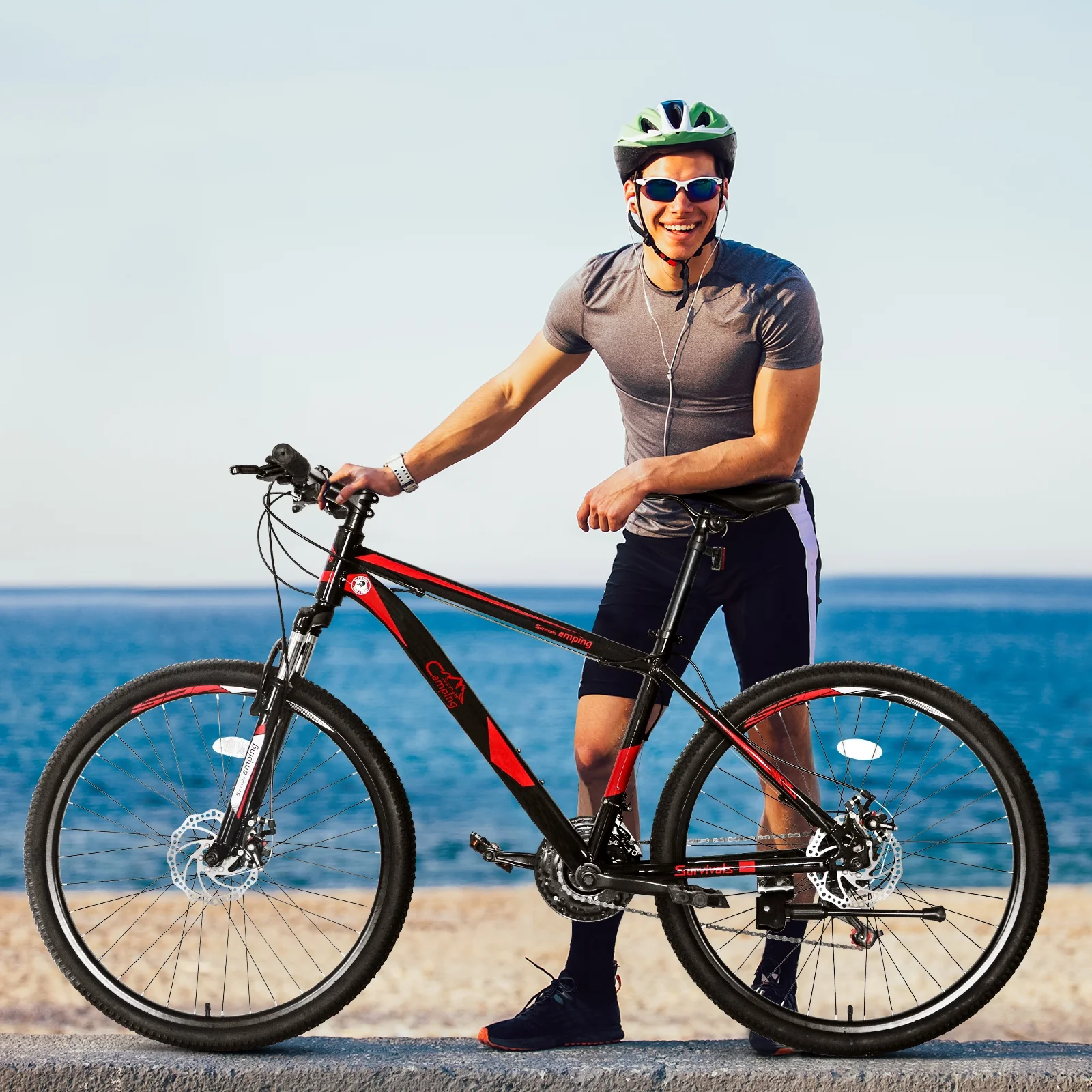 26 Inch 21 Speed Explorer Red Black Mountain Bike - Image 8