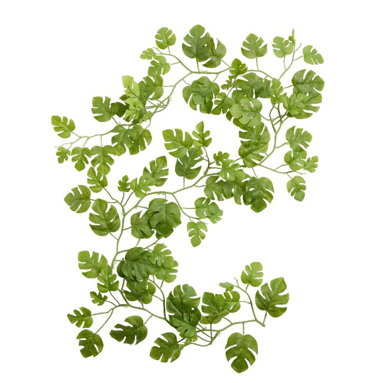Guirlande monstera artificiel vert L150cm