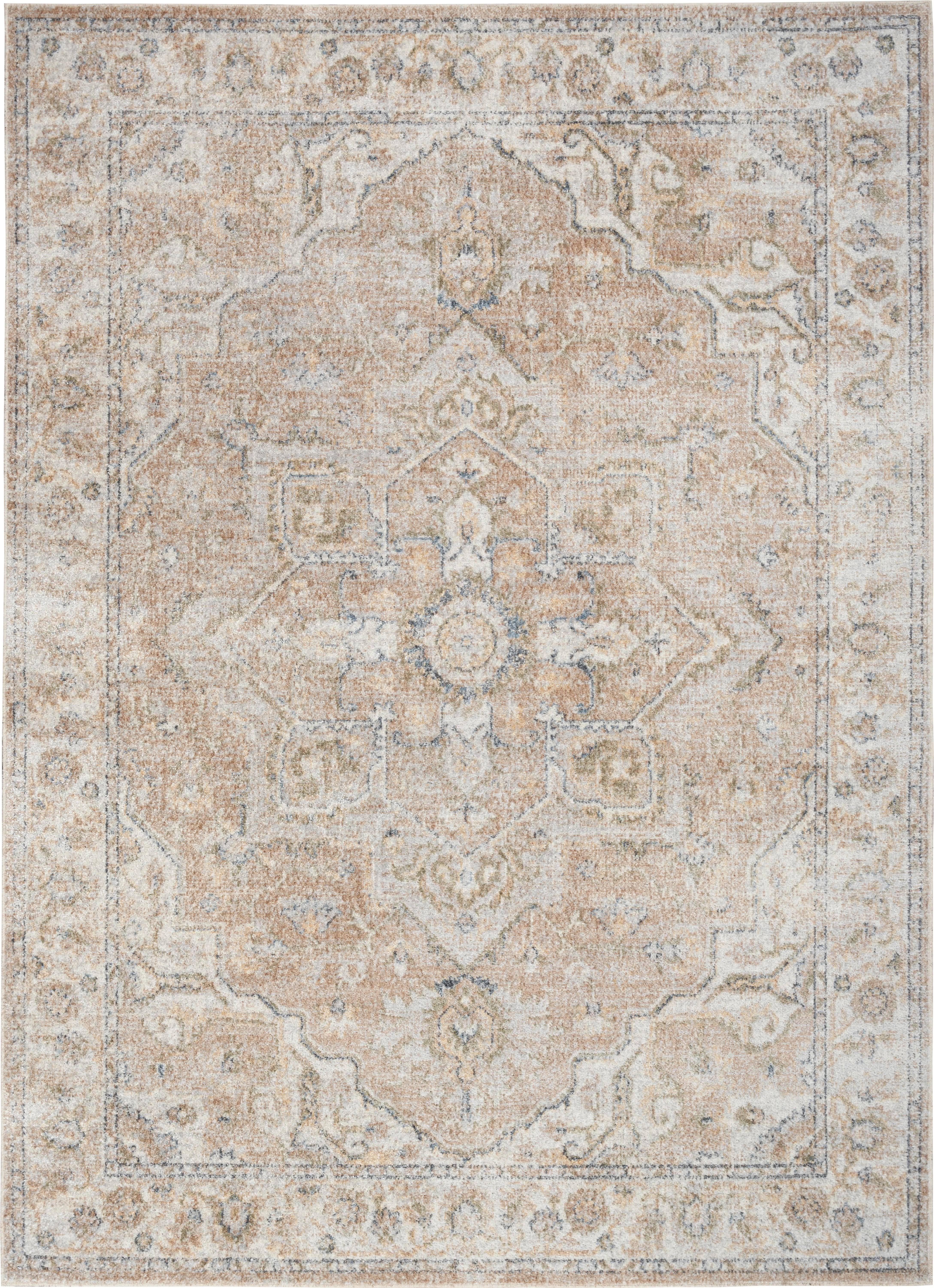 Nourison Astra Machine Washable ASW12 Beige Area Rug 6'7