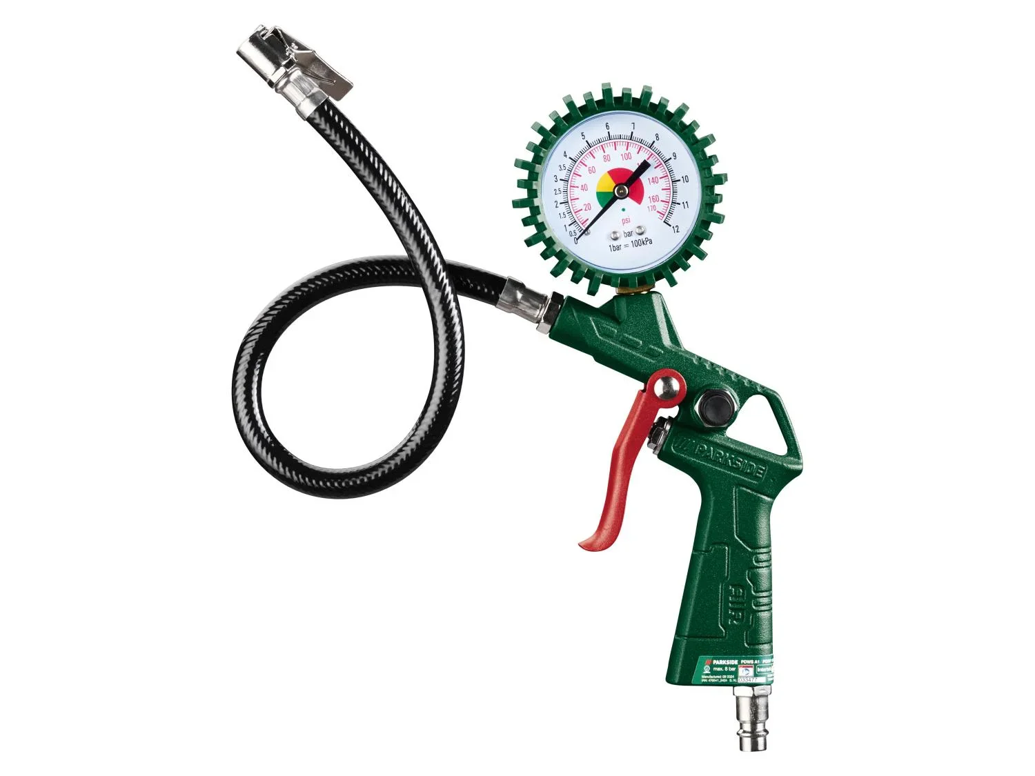 PARKSIDE Enrouleur tuyau pneumatique 10 m + set d'accessoires, 13 pices
