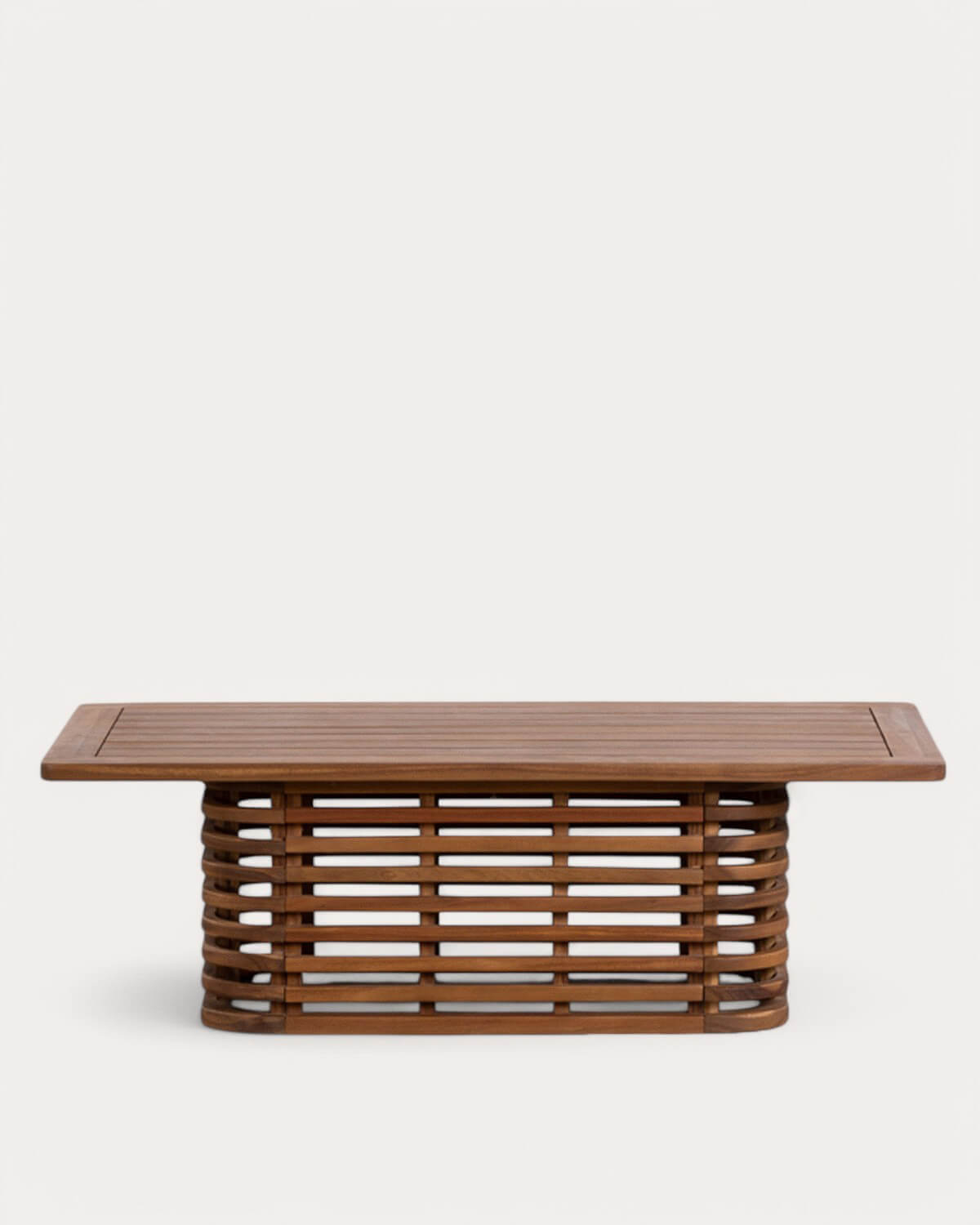 Hazan - Mesa de Centro de Exterior de Madera de Acacia (120x65 cm) Hazan