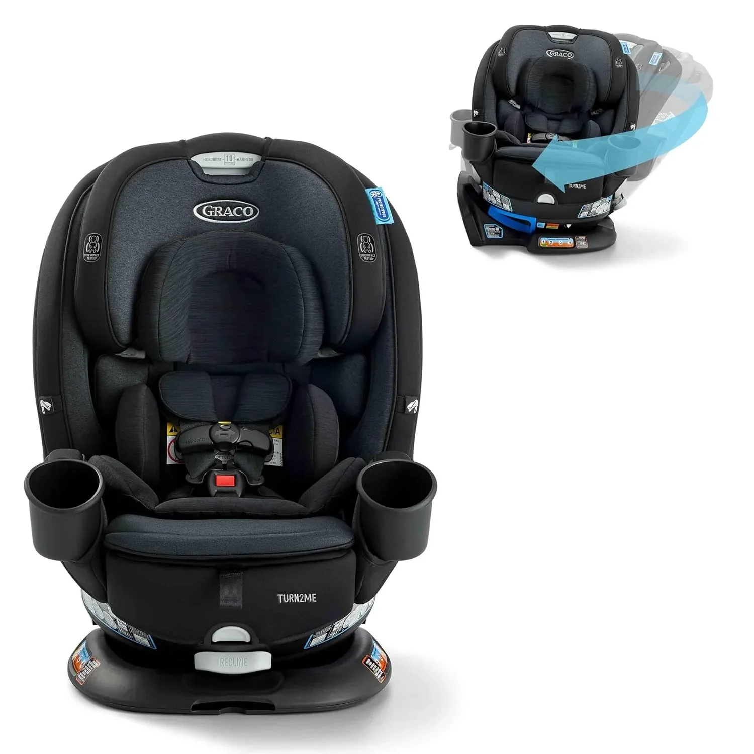 Graco Turn2Me 3-in-1 rotating child car seat, Cambridge