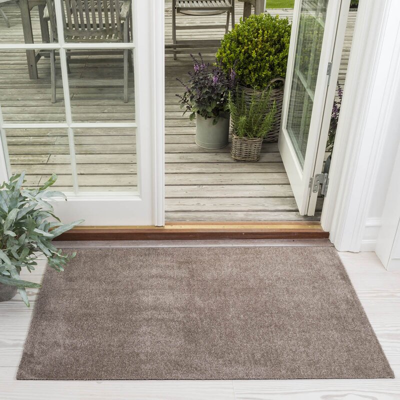 Unicolor gulvmatte 120x67 cm sand/beige
