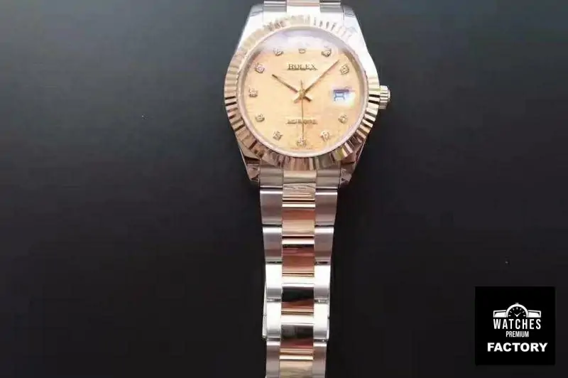 Rolex Datejust II 126333 41MM Diamond-studded Rose Gold Texture Dial
