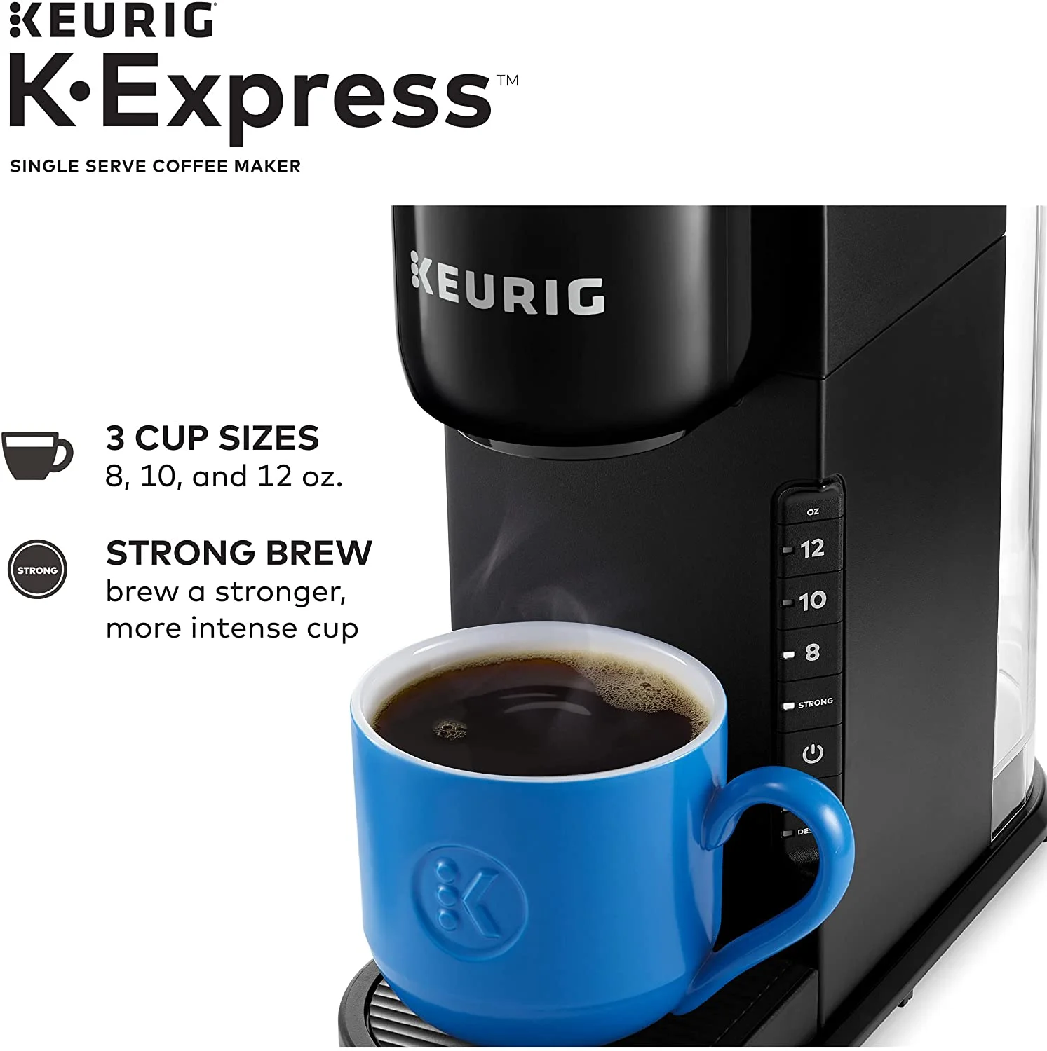 K-Express Coffee Maker, Single Serve K-Cup Pod Coffee Brewer, Black(Single) - Image 7
