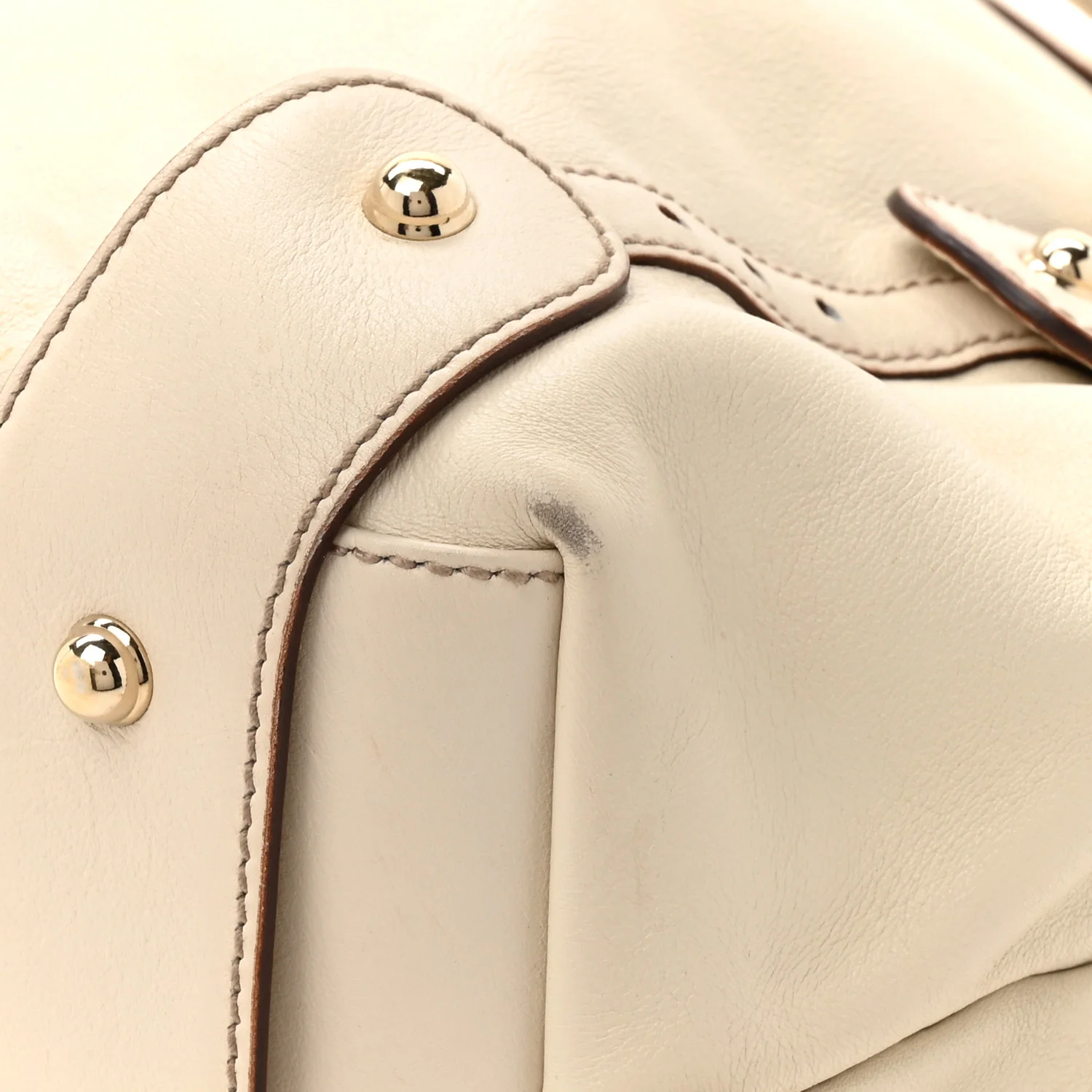 Calfskin Medium Pelham Shoulder Bag Off White
