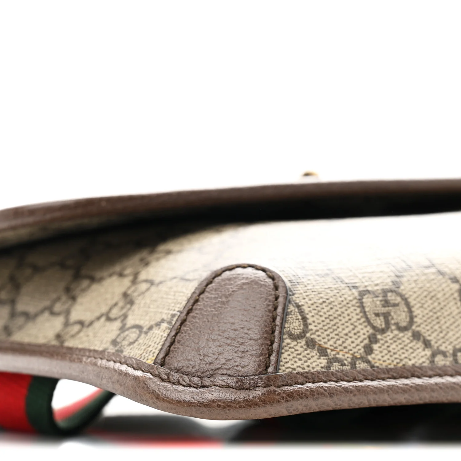 GG Supreme Monogram Neo Vintage Web Belt Bag Brown