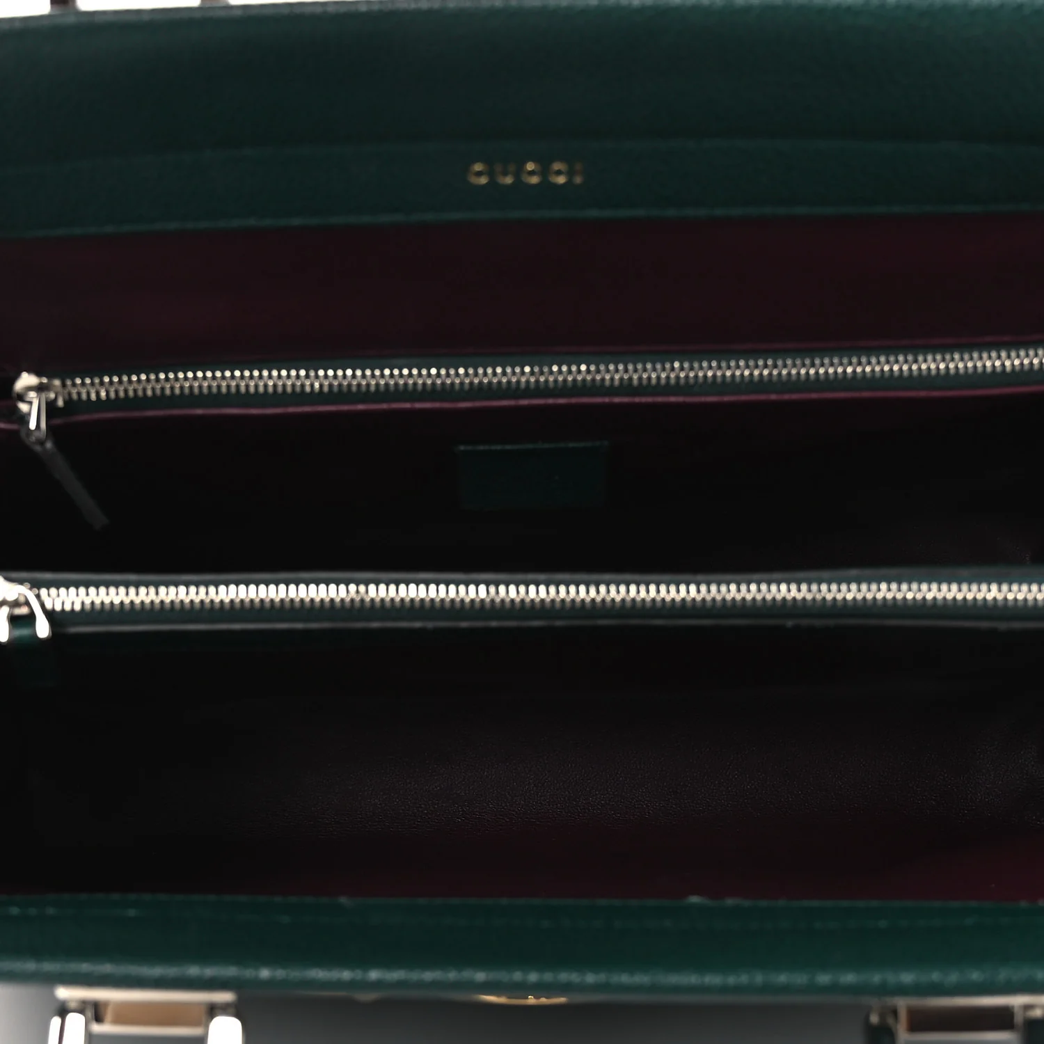 Grainy Calfskin Medium Zumi Top Handle Bag Vintage Green