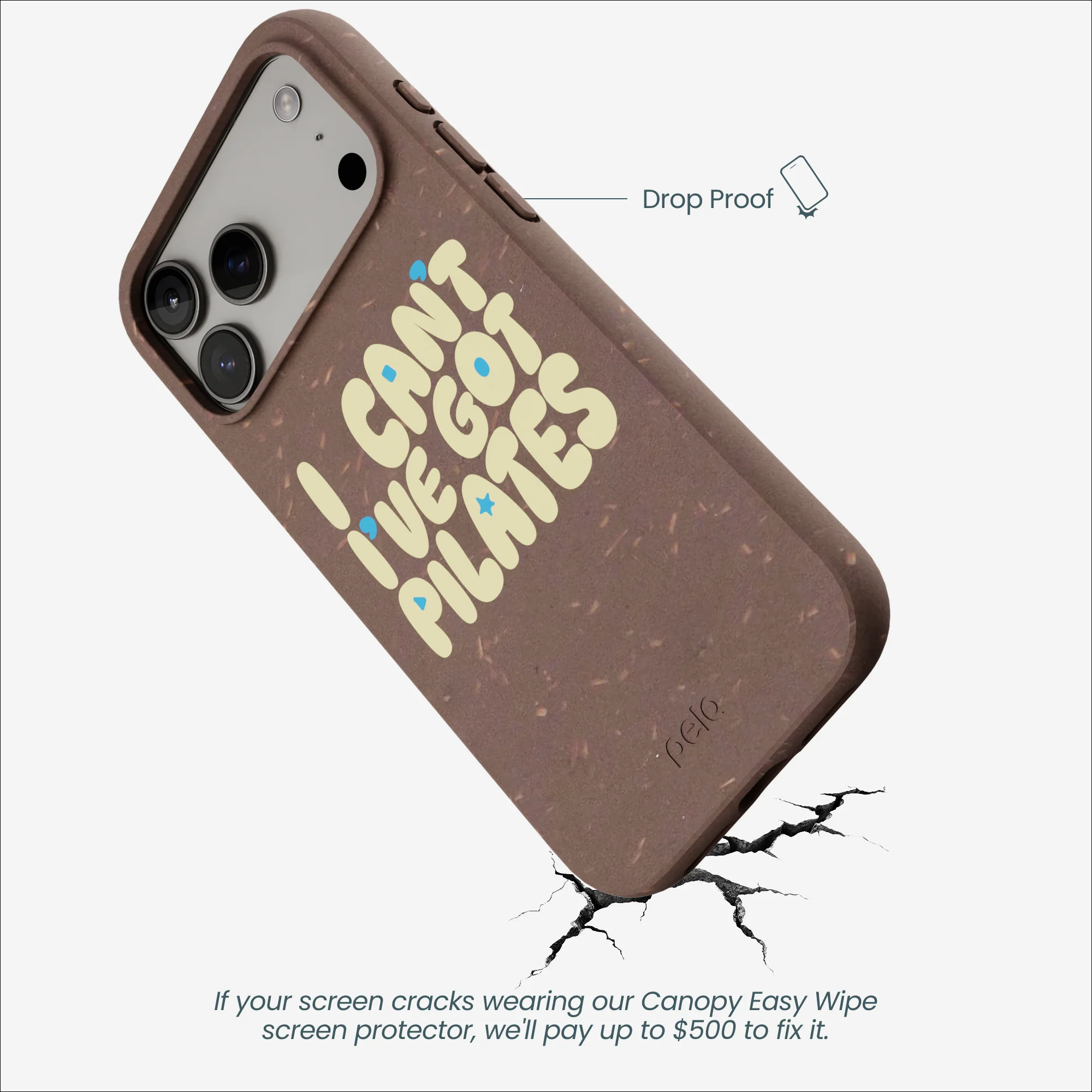 Chocolate Brown Ive got Pilates iPhone 17 Pro Max Case