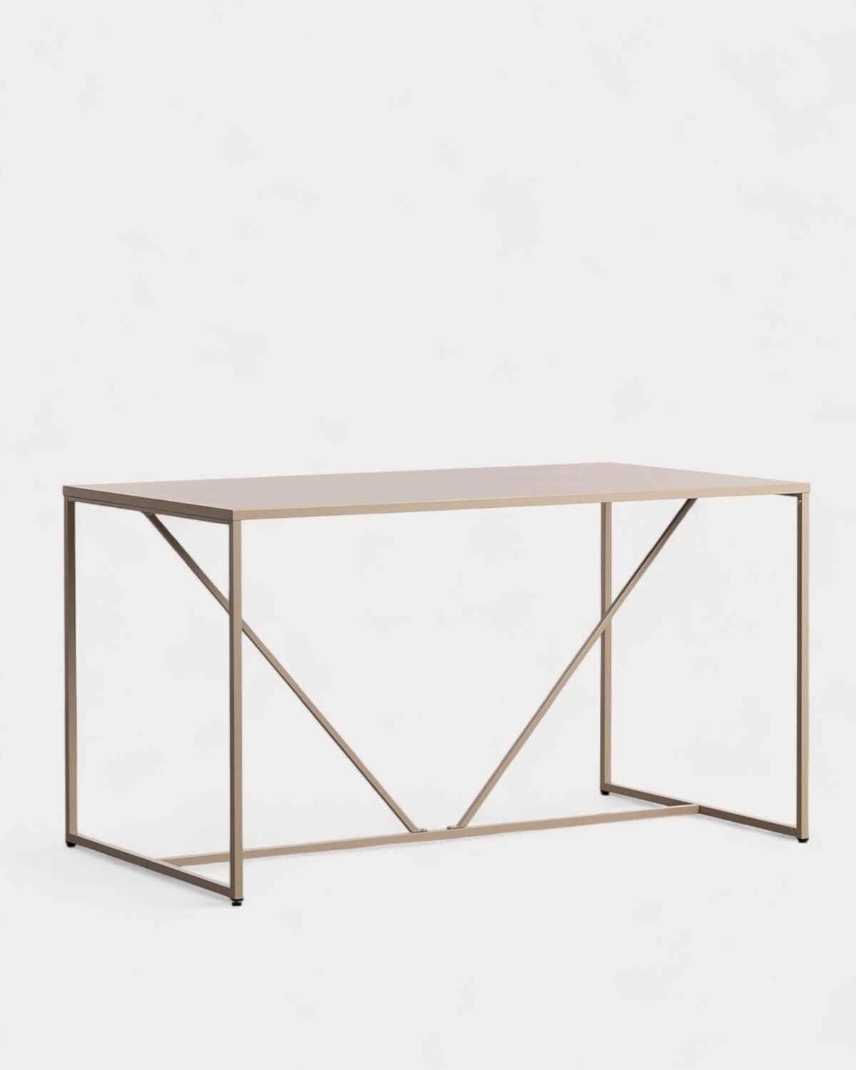 Ibiza - Mesa de Comedor de Acero Laminado (140x80 cm) Ibiza