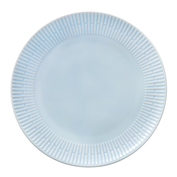 Relief tallerken 22 cm light blue