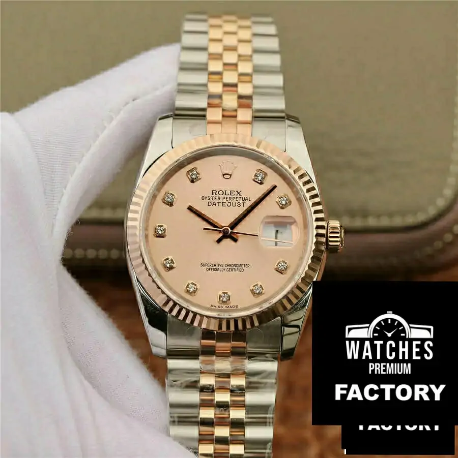 Rolex Datejust 116231 36MM GM Factory Diamond-Set Bezel