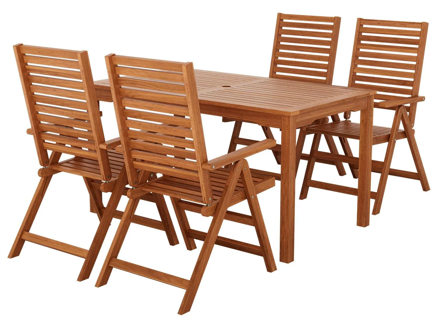 LIVARNO Table de jardin + Lot de 4 fauteuils Sevilla