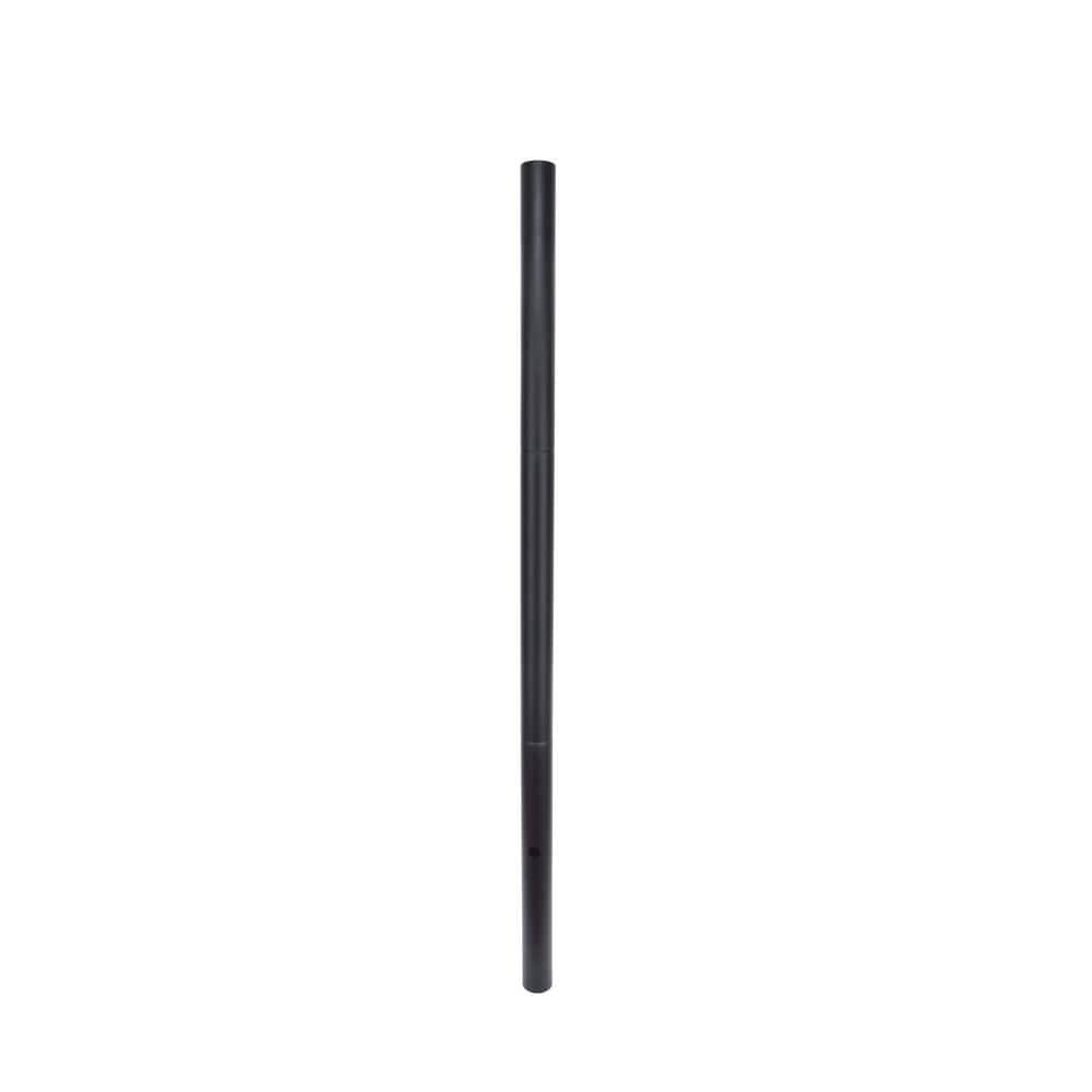 LUTEC 9706502012 80 in. Black Outdoor Direct Burial Aluminum Lamp Post