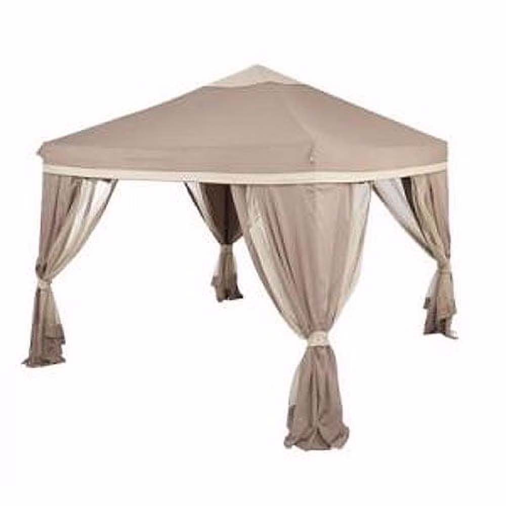 Garden Winds Replacement Canopy Top and Side Mosquito Netting Set for Arcadia Portabl 10x10