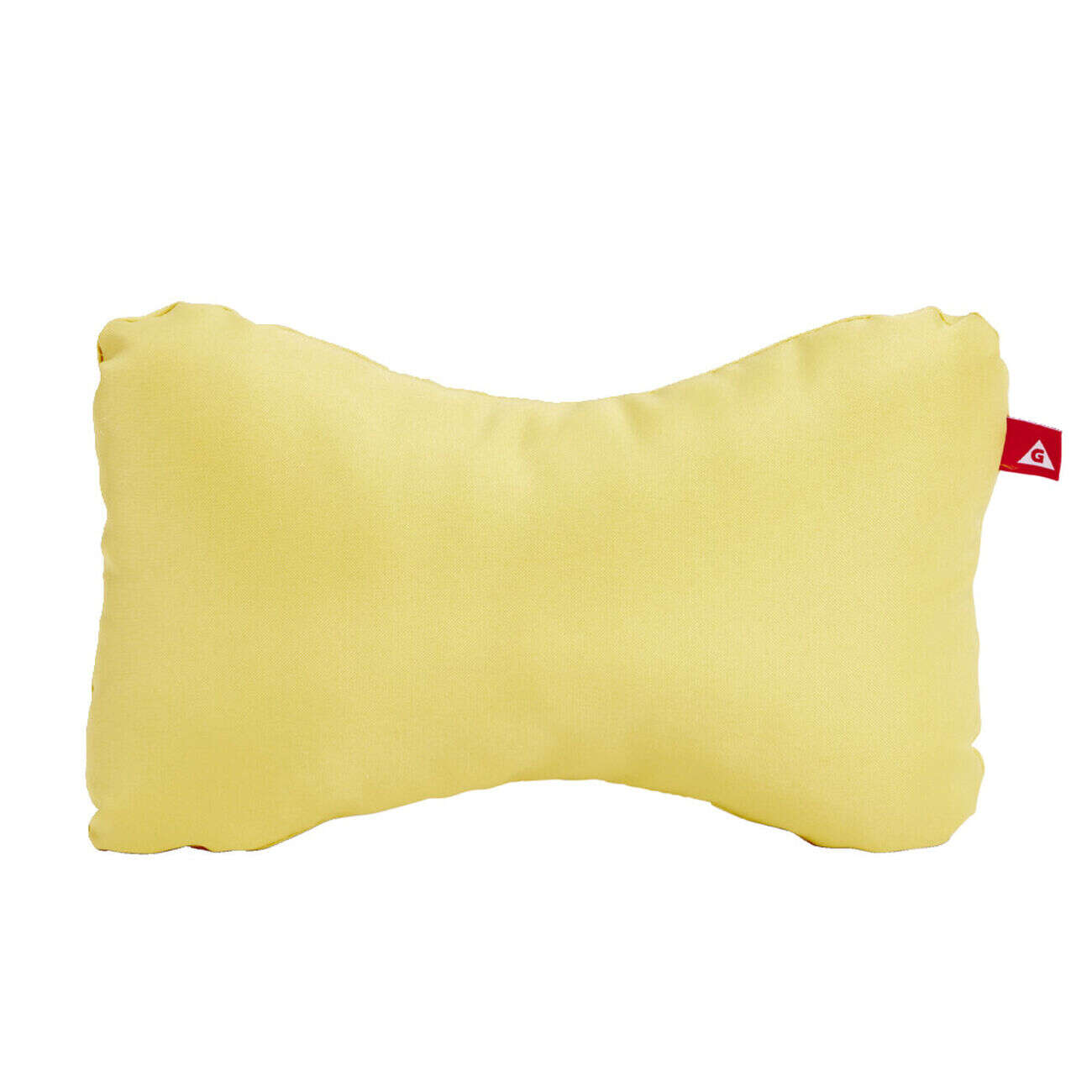 Coussin de tête pour fauteuil Urban uni jaune 15x25cm