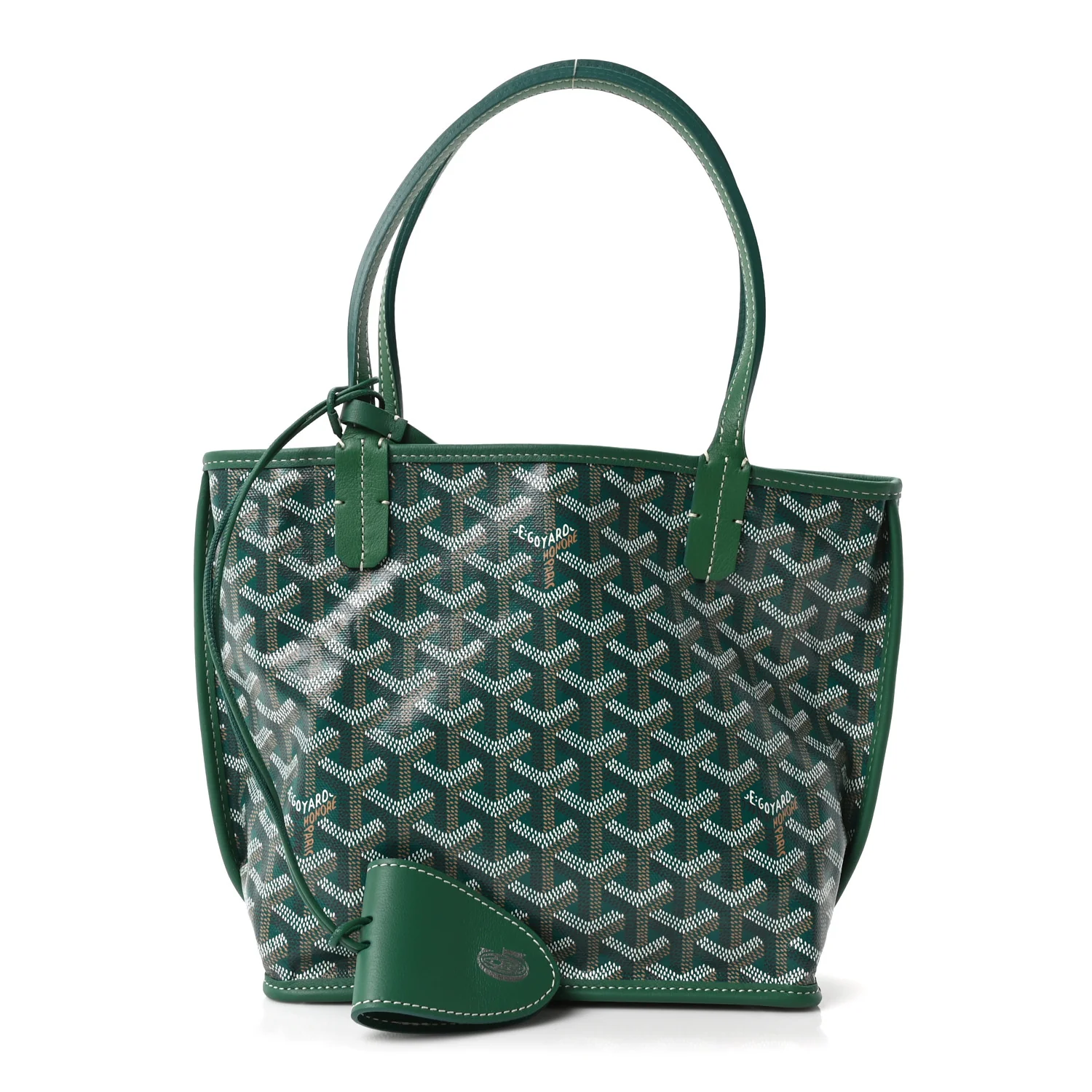 Goyardine Reversible Mini Anjou Green