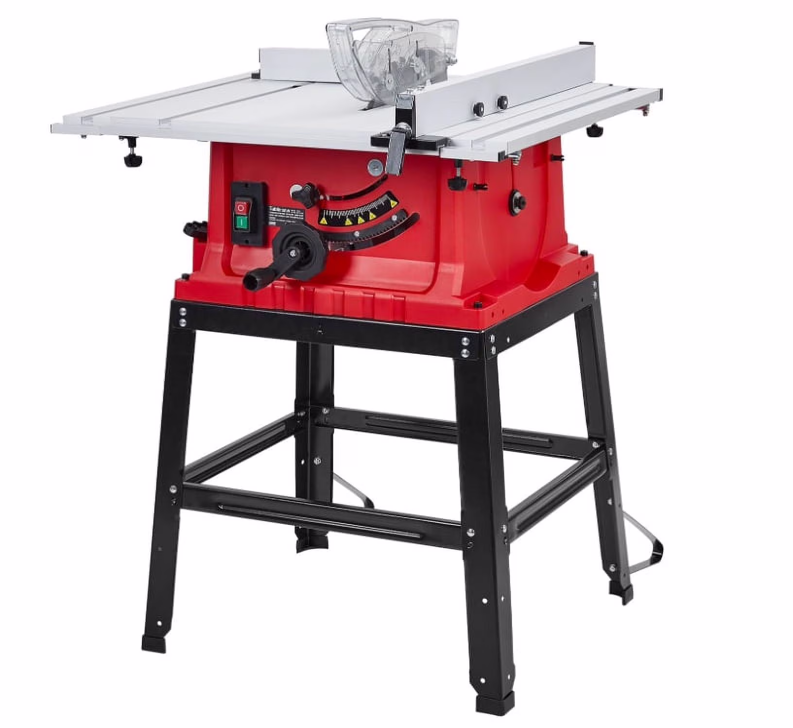 1800W, 15A 10in Portable Table Power Saw, 5000 RPM(Red)