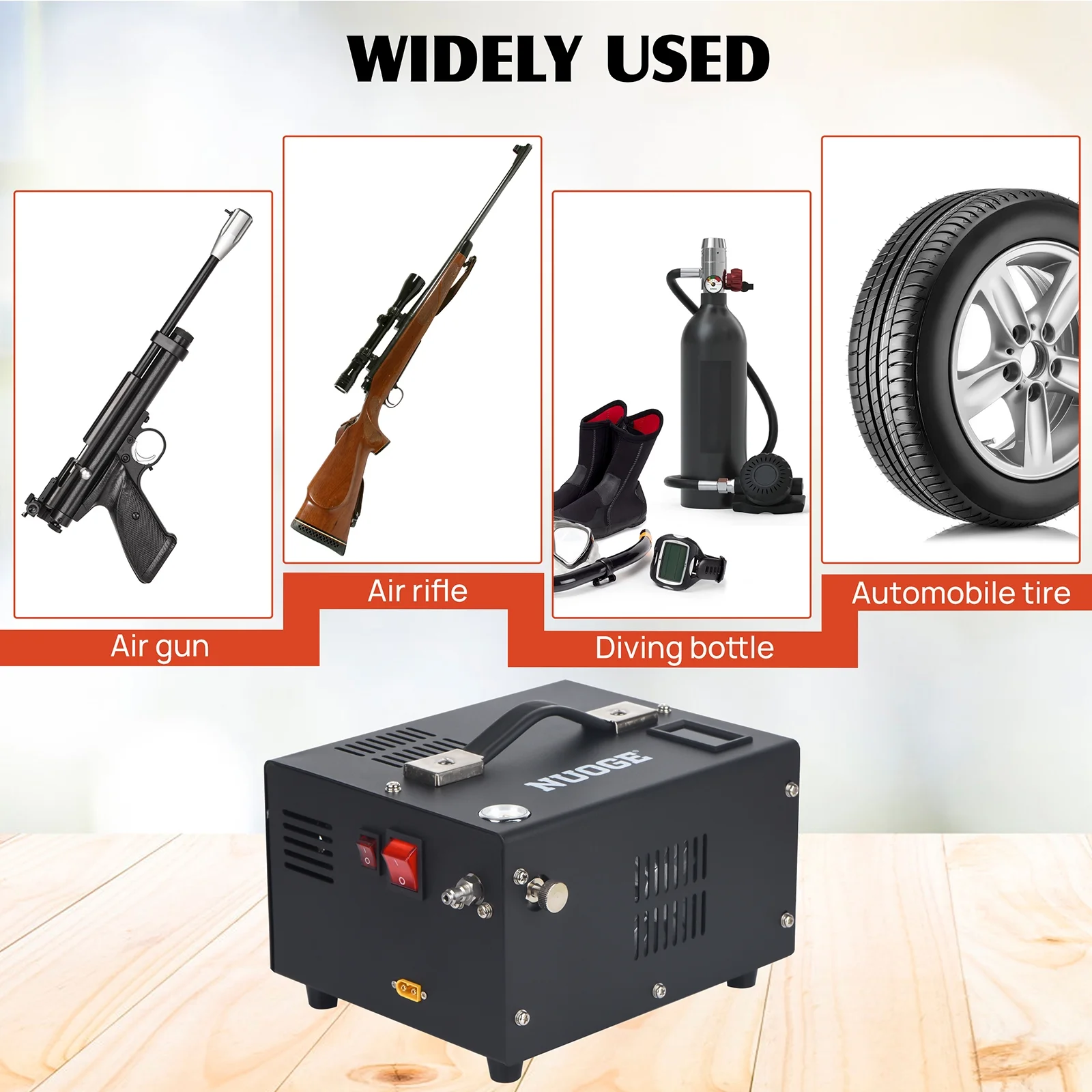Pcp Air Compressor,4500Psi 12V DC or 110V AC W/Converter Paintball/Scuba Tank Compressor Pump - Image 5