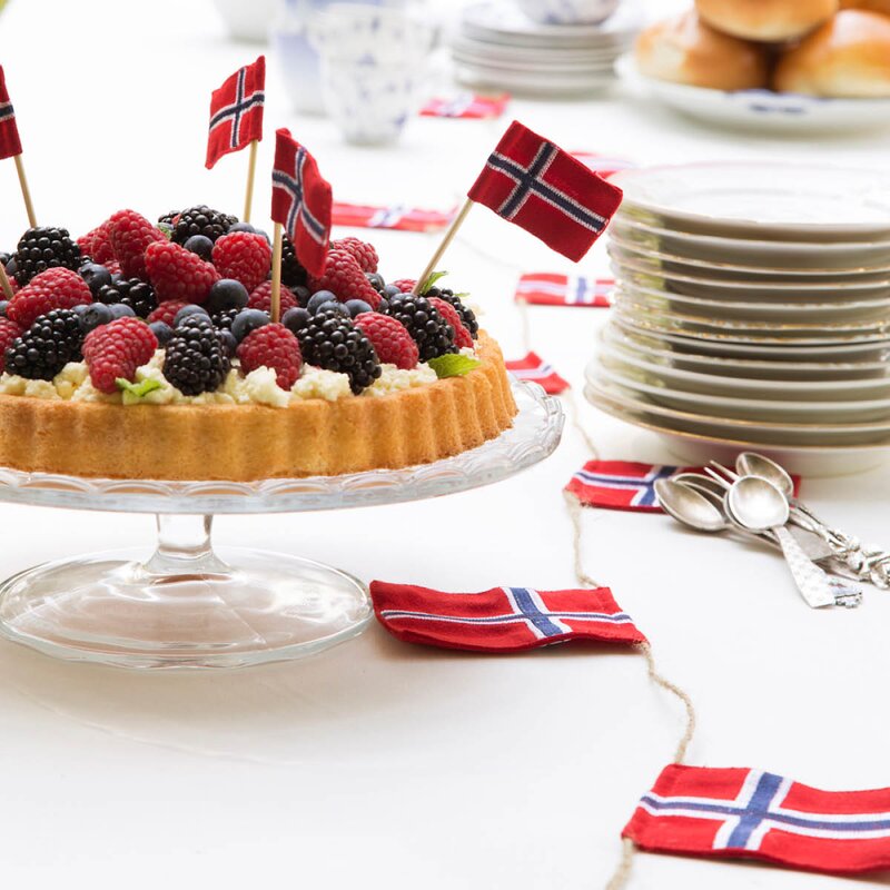 Nordic way flaggrekke store flagg 3 m