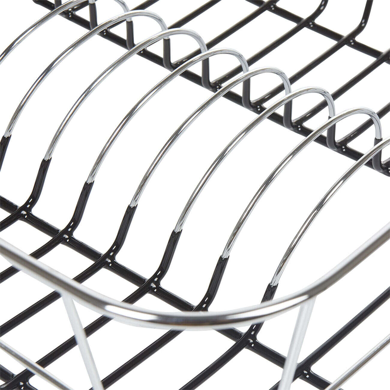 Égouttoir à vaisselle gris et noir