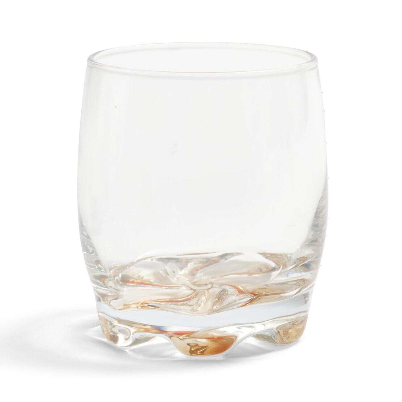 Lot de 3 verres 29cl en verre transparent fond coloré rose/violet/orange