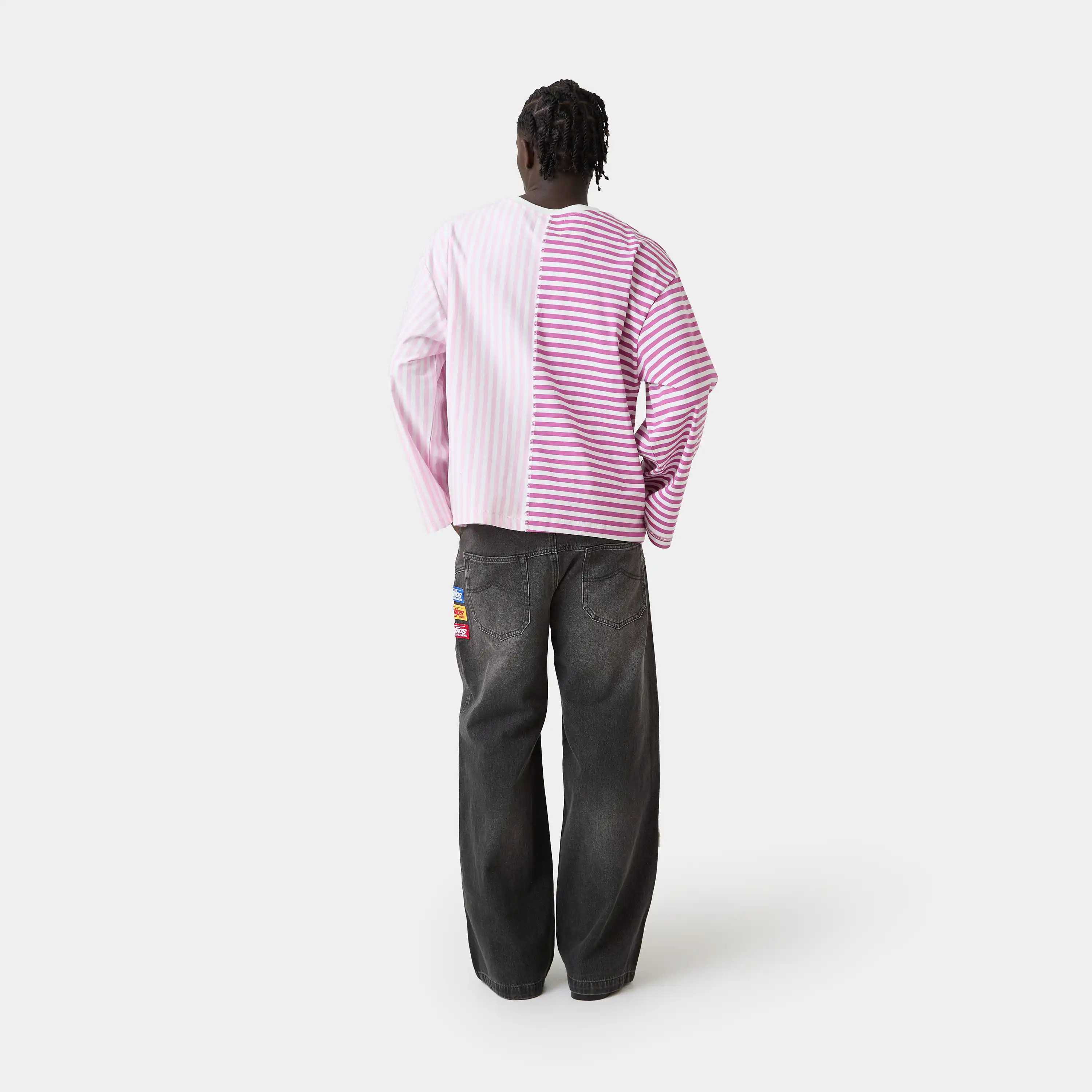 Roguish Fucsia Striped Long Sleeve