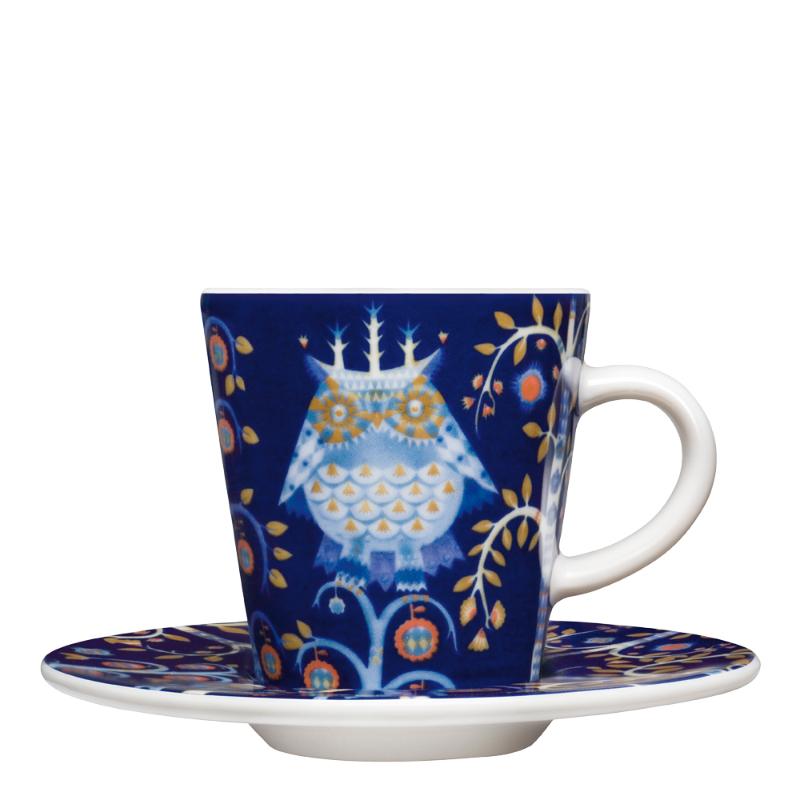 Taika skål til espressokopp 11 cm blå