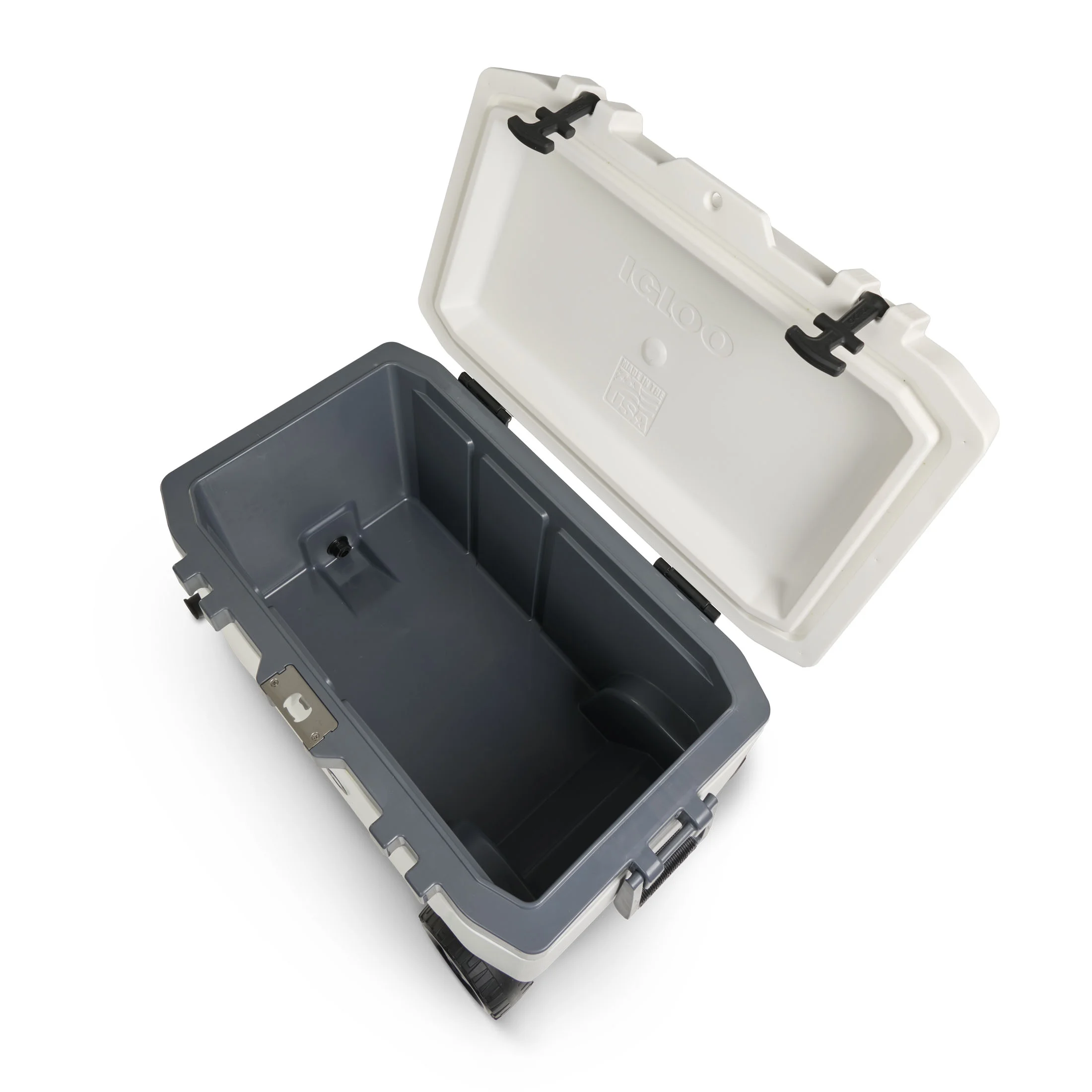 72 QT Overland Ice Chest Cooler with Wheels, White - Image 3