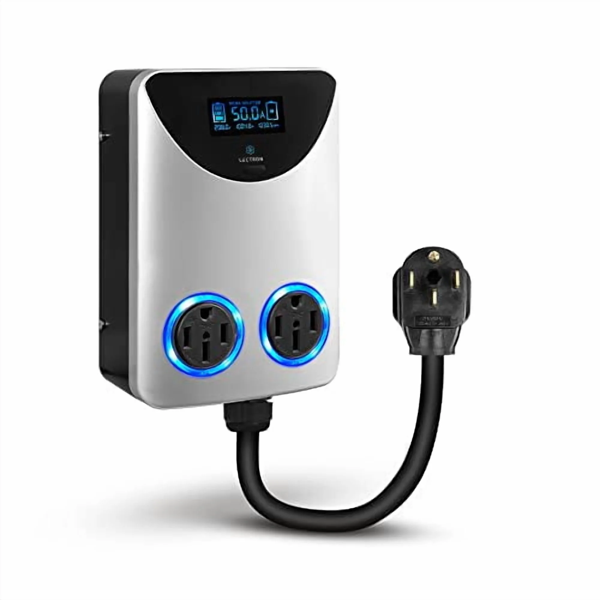 Lectron NEMA Socket Splitter - Power Your EV Charger and High - Powered Appliance from the Same Outlet (NEMA 14 - 50 to NEMA 14 - 50 / NEMA 14 - 50 Splitter)