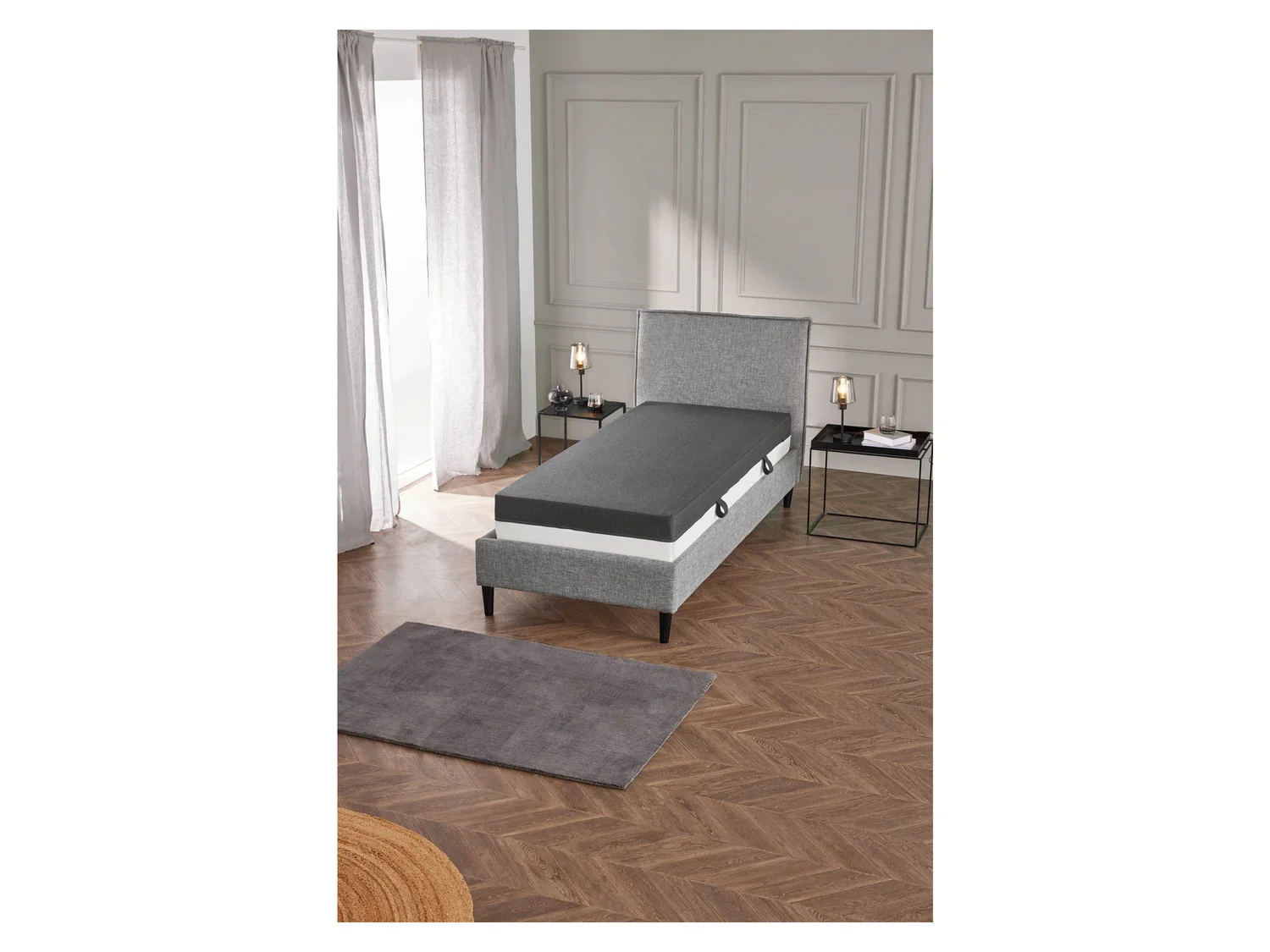 LIVARNO home Matelas  1000 ressorts ensachs Visko Soft, 7 zones, H3, 90 x 190 cm