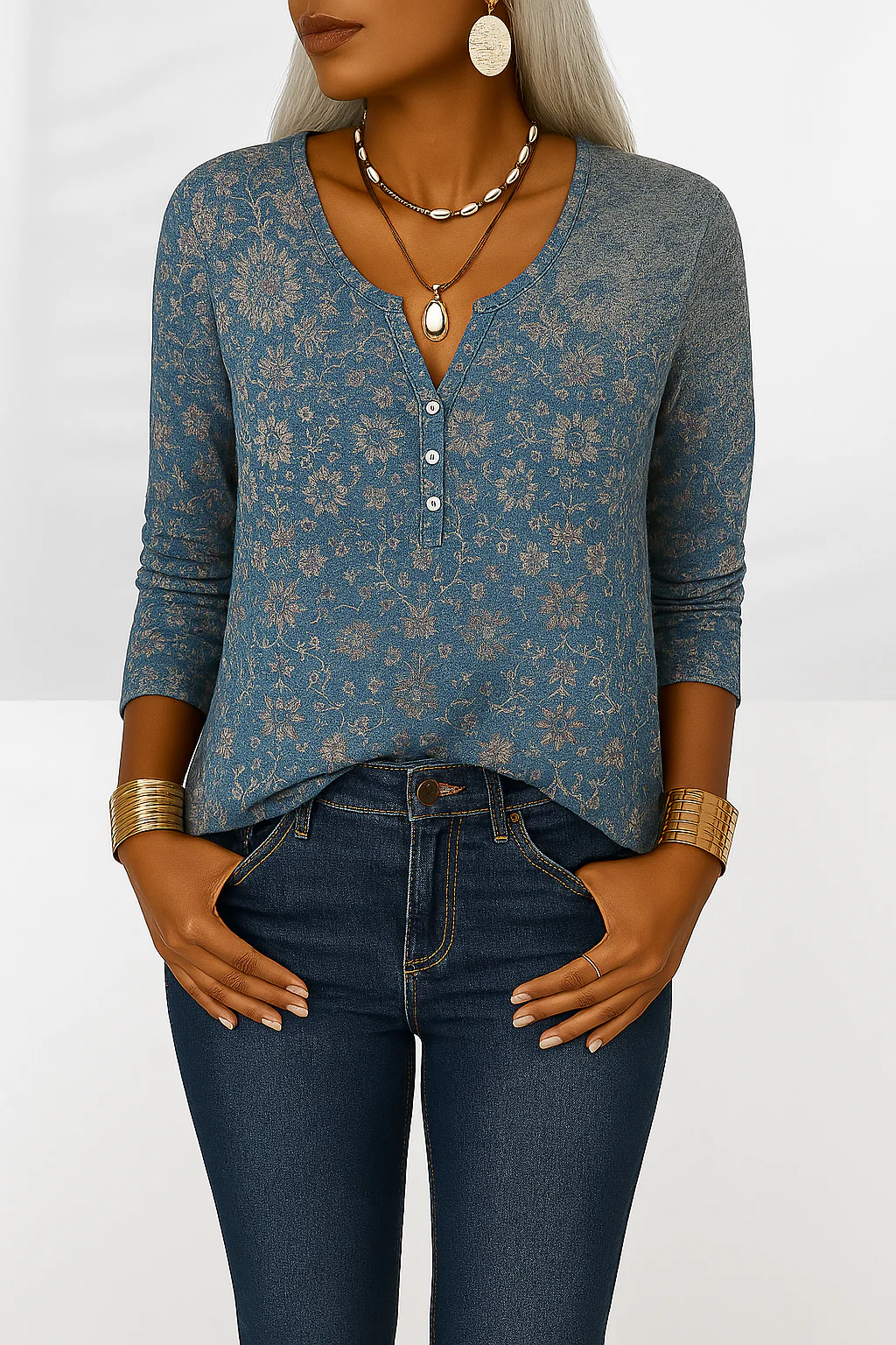 Alina - Blouse Boho Élégante