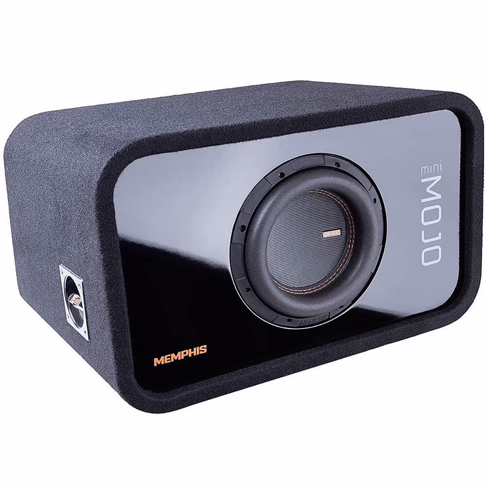 MJME8S1V2 Loaded Single 8 inch Vented MOJO Mini Series Subwoofer Enclosure