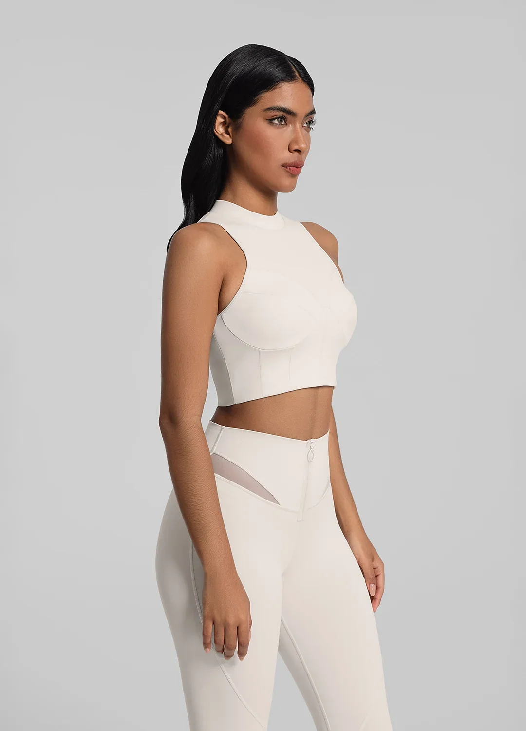 High-Neck Crop Top