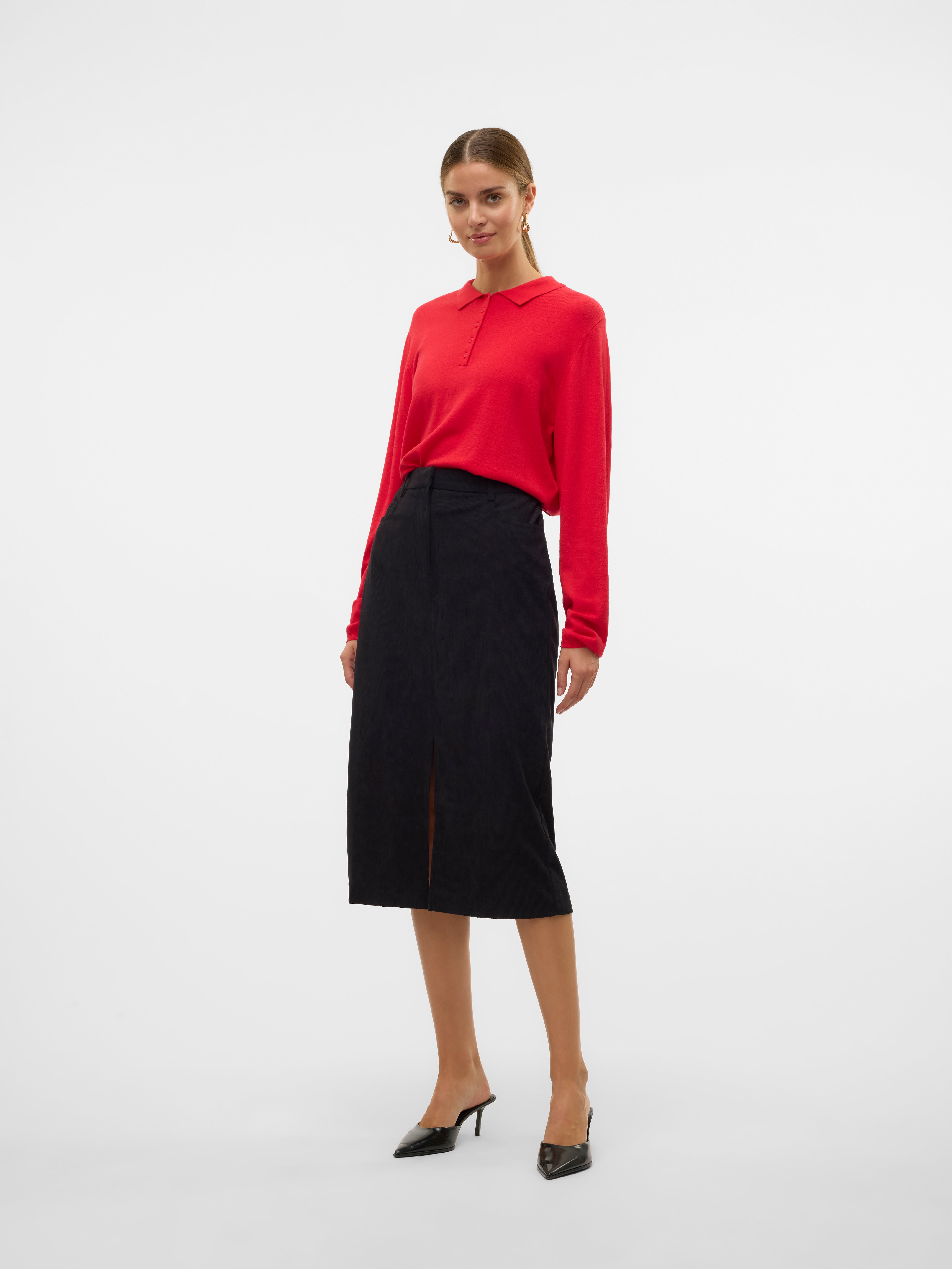 VERO MODA® VMVILJA Corduroy High waist Midi skirt
